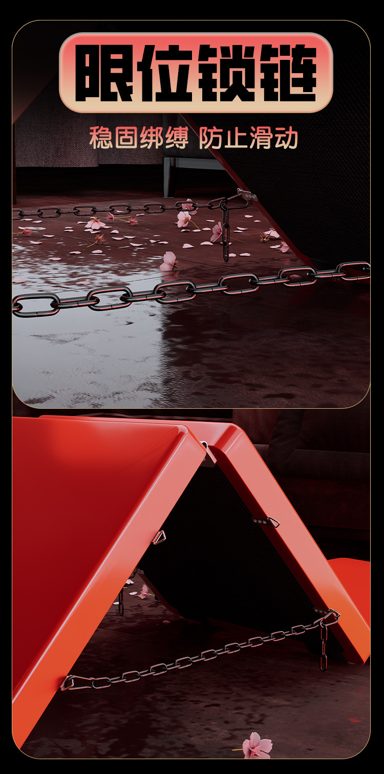 Jiuai SM Bondage Set with Folding Lying Pad, Handcuffs and Restraint Accessories — detail image 23
