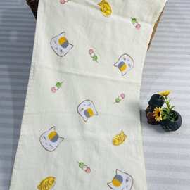 夏日友人帐猫老师纯棉毛巾被盖毯空调毯柔软舒适外贸出口日单微瑕