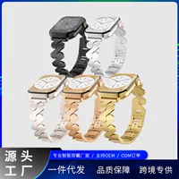 Применимо Apple Часы ремешок Apple Watch8 металлический волновой ремешок из нержавеющей стали браслет браслет