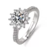 One carat sun flower female ring