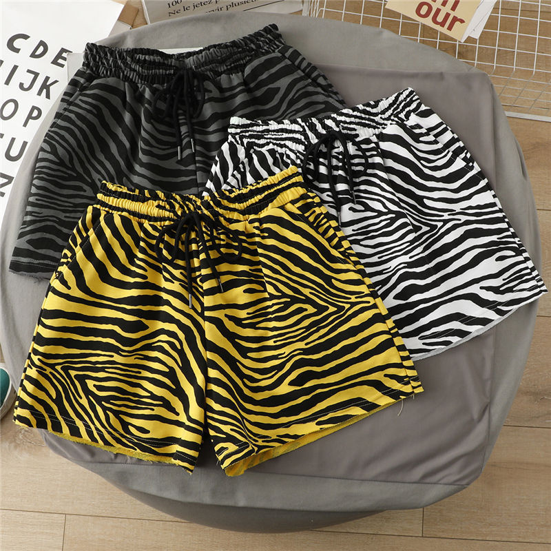 Striped High-Waisted Wide-Leg Shorts for Women, Loose Casual Sports Pants, Home Hot Pants, Yoga Pants Striped High-Waisted Wide-Leg Shorts for Women, Loose Casual Sports Pants, Home Hot Pants, Yoga Pants