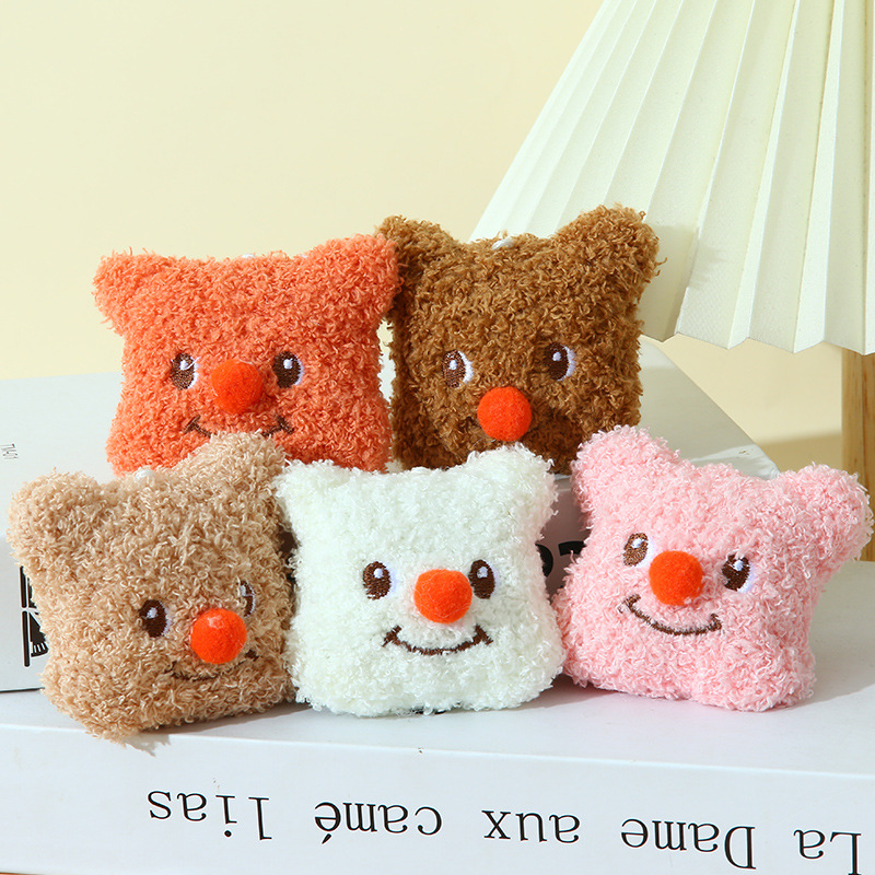 Cartoon cute plush bear pendant student bag pendant diy jewelry shoes and socks hat scarf accessories accessories