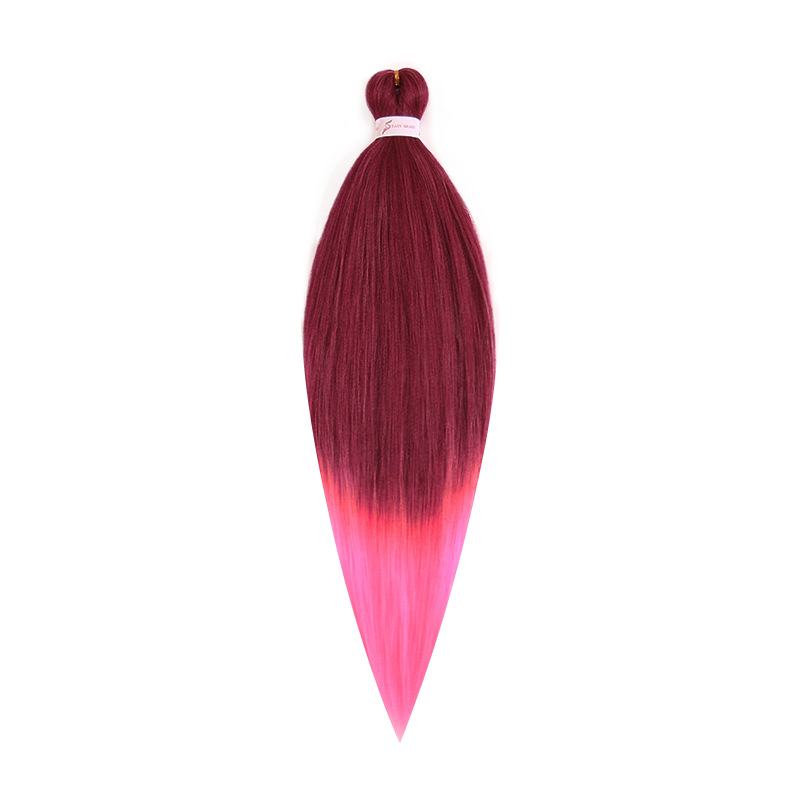 EZ Trenza PVC ignífugo a baja temperatura fibra multicolor flojo gran ganchillo de trenza fábrica de cabello recto un cabello