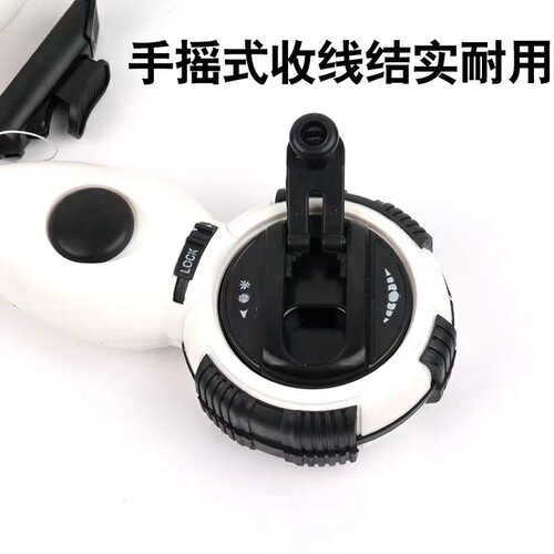 Manufacturer wholesale automatic hand-crank ink pot woodworking tool marking ruler self-rolling measuring line ink pot