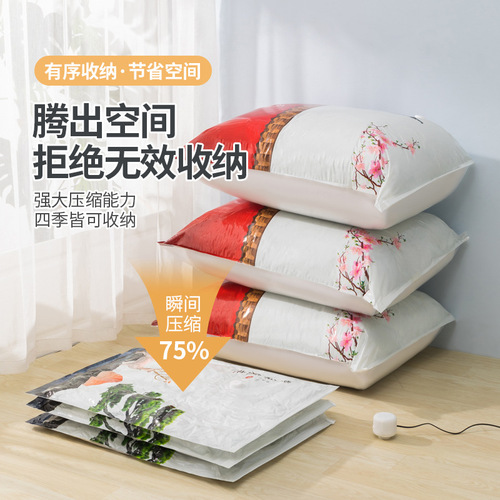 Dropshipping vacuum bag compression bag clothing quilt suit clothes quilt down jacket storage bag air pump