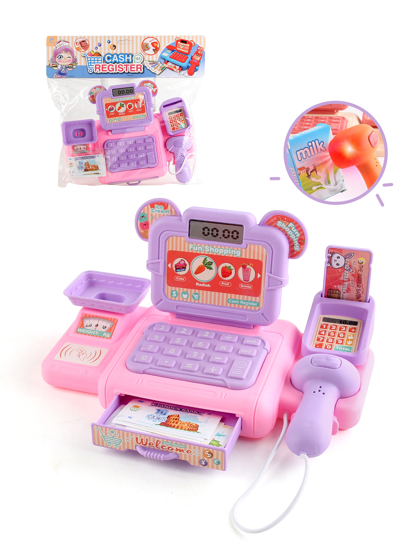 Simulation Shopping Cash House Toys Electronic Game Lighting And Sound Effects Supermarket Cashier Toys For Children Gifi O1Cn01Myripw1Ke9R0Qyfwy !!2206776261188 0 Cib