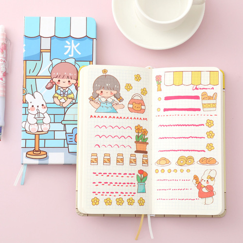 MOKA Magic Card Week Planner - New Cute Notebook, Simple and Girlish, Instagram Style High-End Record Book