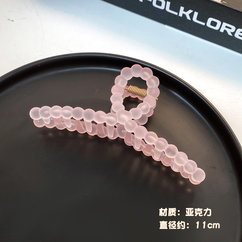 Clip de garra grande Placa de horquilla de acrílico horquilla hembra elegante temperamento tiburón clip tocado clip de Cabeza trasera horquilla