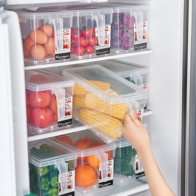 Refrigerator storage box Food grade Crisper kitchen Vegetables Arrangement Freezing egg Storage box Freezing Fresh keeping