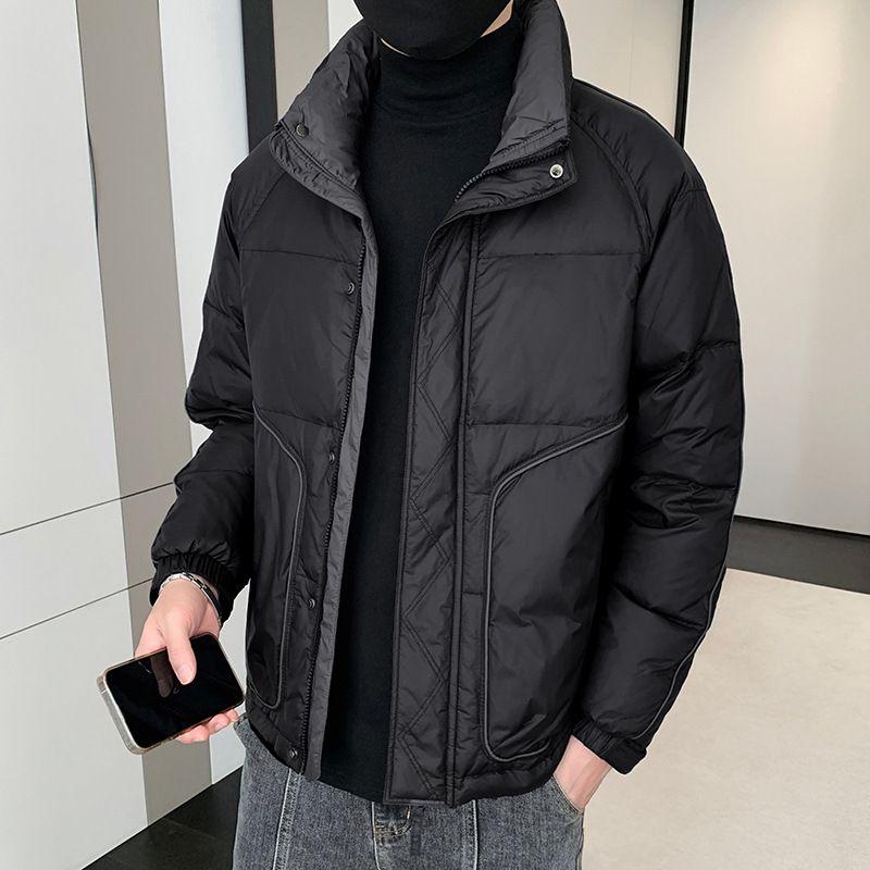 2022 nuevo invierno abajo chaqueta de los hombres marca de moda abrigo pato blanco abajo engrosada caliente