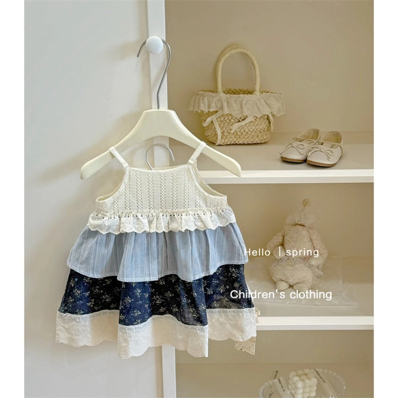 【Colección de Vestidos para Bebés Sweet Little Sister】Ropa Infantil Vestidos Elegantes de Verano para Niñas Venta al por Mayor Vestidos de una Pieza Dropshipping de Moda