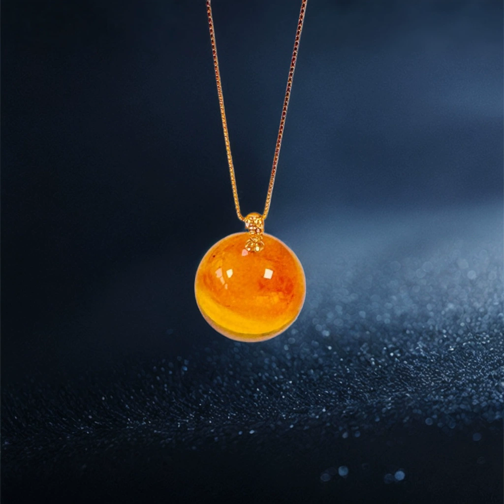 Подвеска из бирманского янтаря Линчао 17 мм, инкрустированная 18-каратным золотом, высококачественный натуральный янтарь, профессиональный производитель