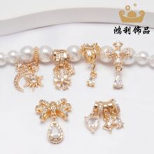 14K����΢�Ƕ�ʯ���K���� ˮ�������diy������Y�������