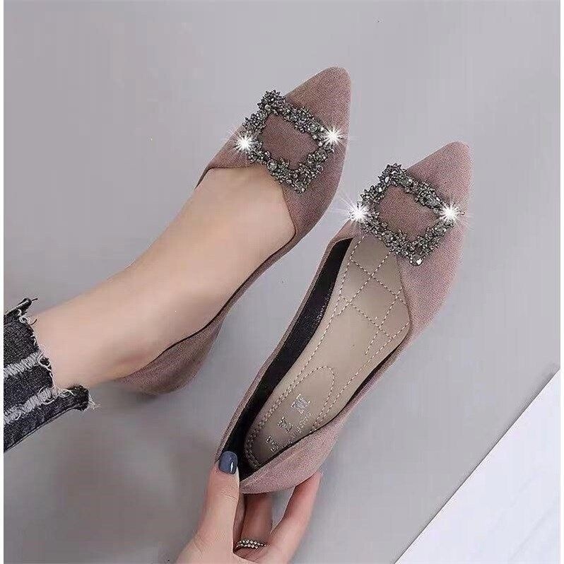 Women's Single Shoes 2021 New Style Chanel-Inspired Spring and Autumn Women's Shoes Pointed Toe Shoes Summer Soft-Soled Loafers Flat Shoes Summer