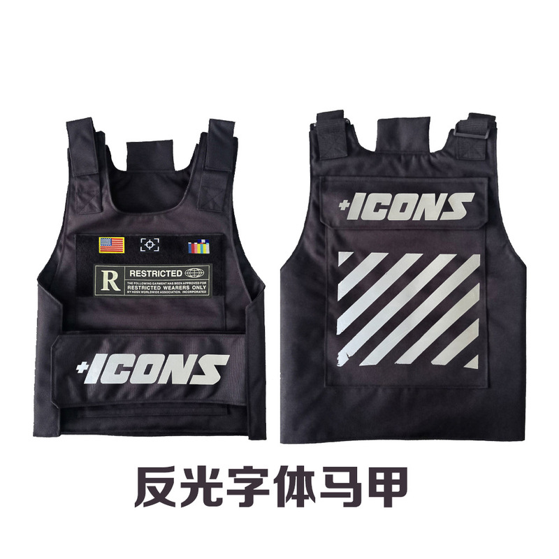 Hot Selling Piece Casual Sleeveless Vest Oxford Cloth Functional Motorcycle Riding Vest Reflective Vest Men's Vest