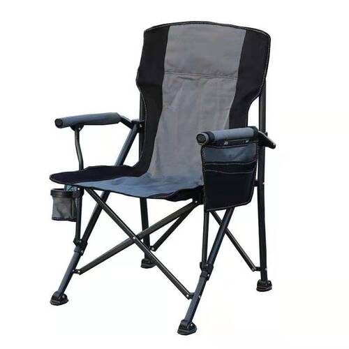 Outdoor foldable wilderness camping beach chair vehicle load-bearing high courtyard large handle fishing chair