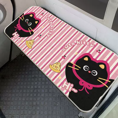 the car | Electric car cushion - cheese-black-cat-ice-silk-mat-4040cmice-silk