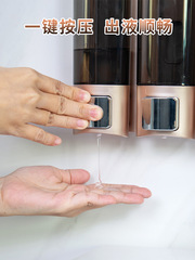 Household punch-free soap dispenser bathroom hand sanitizer wall hanger shampoo shower gel box separate bottle wall hanger