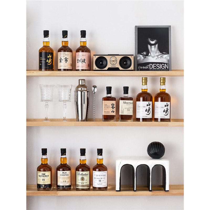 酒吧酒店假酒清酒瓶道具样板间展厅日式酒柜威士忌装饰酒层架摆件