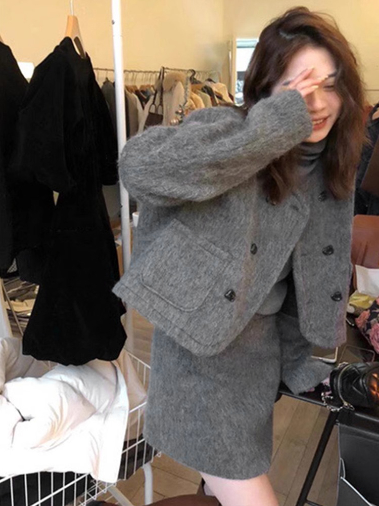 한국식 원피스 어린이 새 초가을과 겨울 세트 원피스 세트