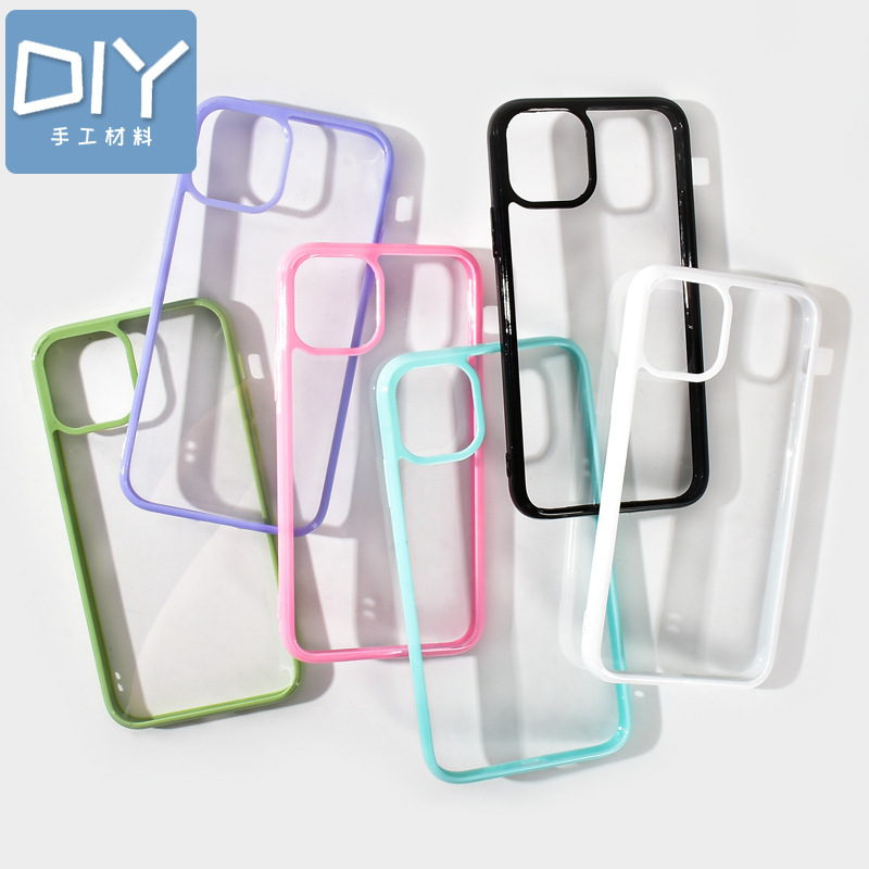 diy handmade crystal epoxy cream glue Apple 12 Apple 11 Apple X groove phone case cream glue homemade