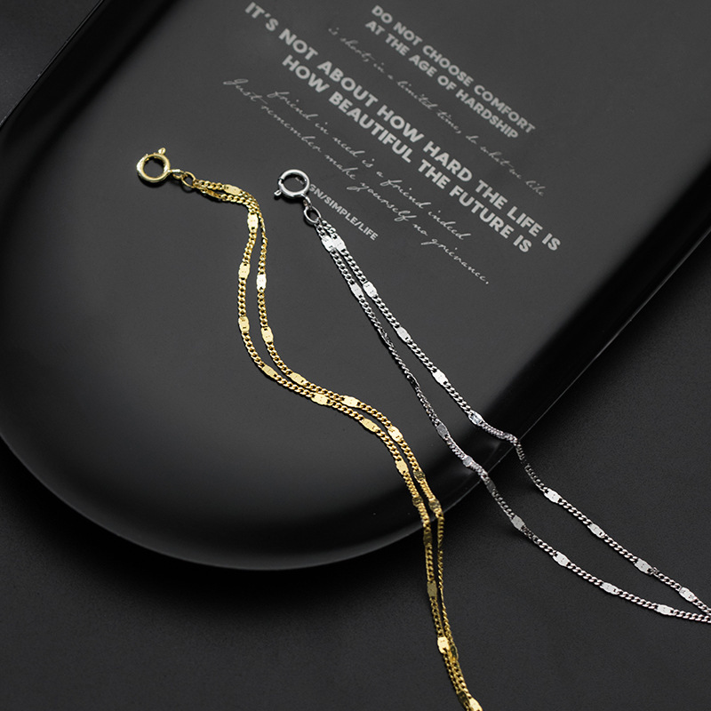 INS Simple and Fresh Double-Layer Bracelet Female Sweet Graceful and Fashionable Lady Bracelet 2021 