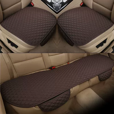 Car Seat Cushion, Small Seat cushion, seat cover - brown-small-three-pieces-2-square-cushions-in-the-front-row-long-cushions-in-the-back-row