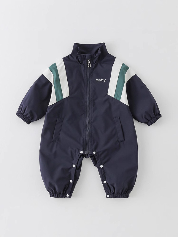 春の新商品の赤ちゃんの服春秋の男の子の赤ちゃんのカジュアルな連体服の乳幼児の洋気は外出して運動して服を登ります。|undefined