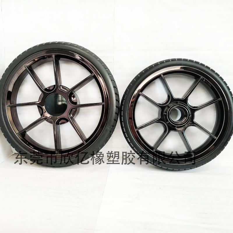 【源メーカー】童車輪手押し車輪ペット車工具車散歩人形車EVA発泡輪PU|undefined