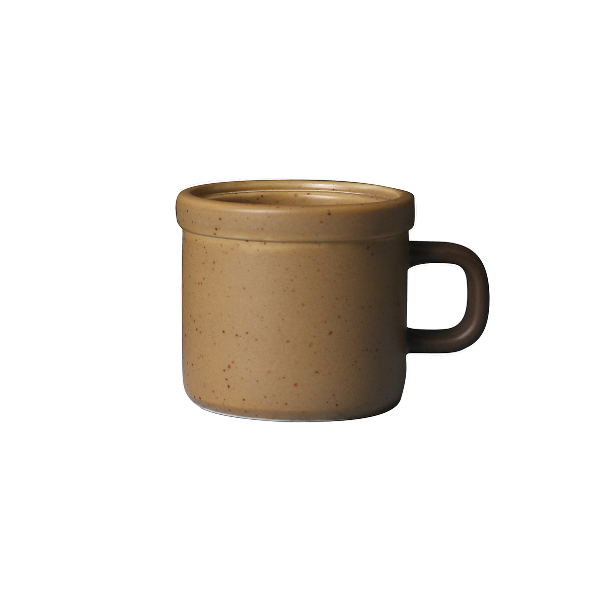 Taza de exportación de comercio exterior dby mate ganso azul piedra suave punto amarillo óxido taza de color taza personal de tamaño pequeño