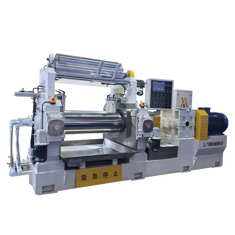 24寸橡胶开炼设备 双辊混炼机 自动翻胶液压调距炼胶机