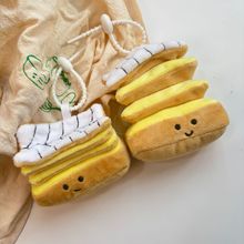 现货可爱千层酥微笑蛋糕表情包毛绒公仔包包挂件电玩城抓娃娃机