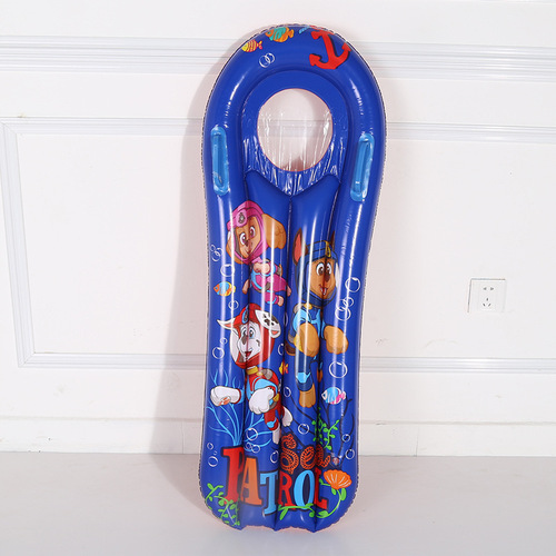 Inflatable surfboard float, kids' water toy for paddling and splashing—perfect as a floating seat or swimming aid and swim ring.