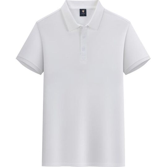 Purple Cotton Polo Shirt Work Clothes Custom Logo Printing Summer Lapel Short-sleeved T-shirt Non-ironing Tooling Embroidery