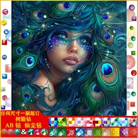 Полное алмазное панно (Yongguan Crafts) — AB и «фейри» смоляные кристаллы, разные размеры