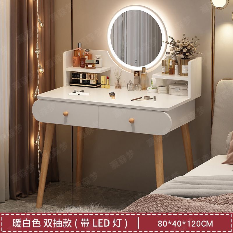 80cm 싱글 레이어 더블 펌프 웜 화이트 + 스마트 미러