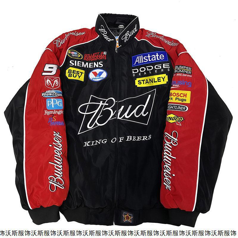 F1 Racing Jacket Casual Windbreaker Retro American Motorcycle Riding Jacket Spring Embroidered Unisex Style