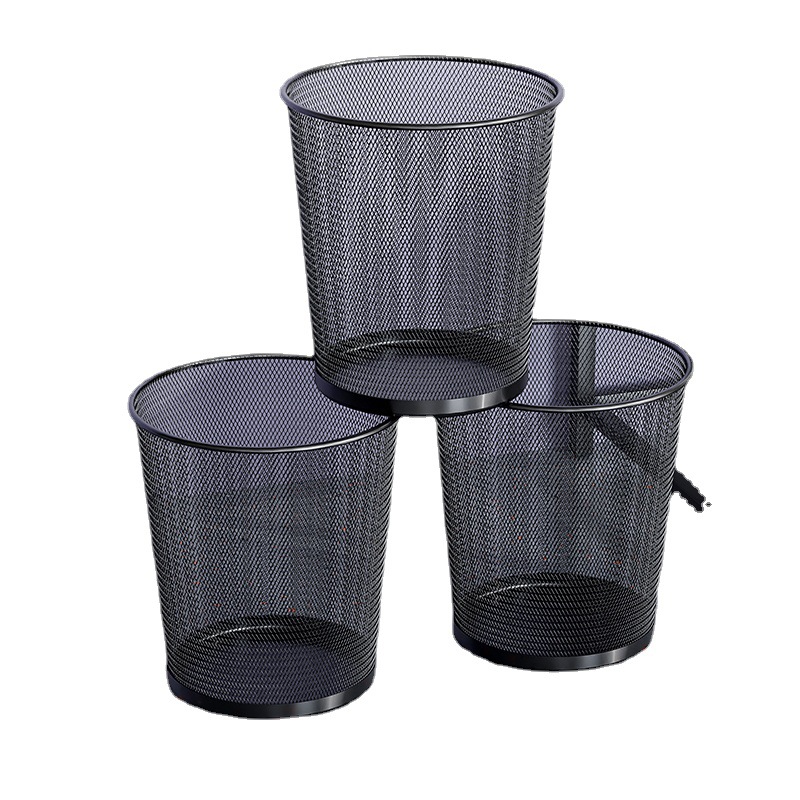 Cesto de Basura de Malla Metálica de Hierro, Sin Tapa, para Oficina y Sala de Estar image 7