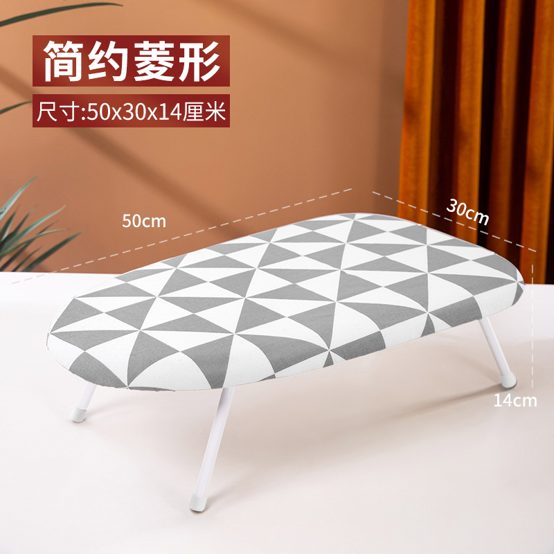 Hogar pequeña tabla de planchar de escritorio dormitorio plegable mini tabla de planchar multifuncional ajustable de alta temperatura portátil