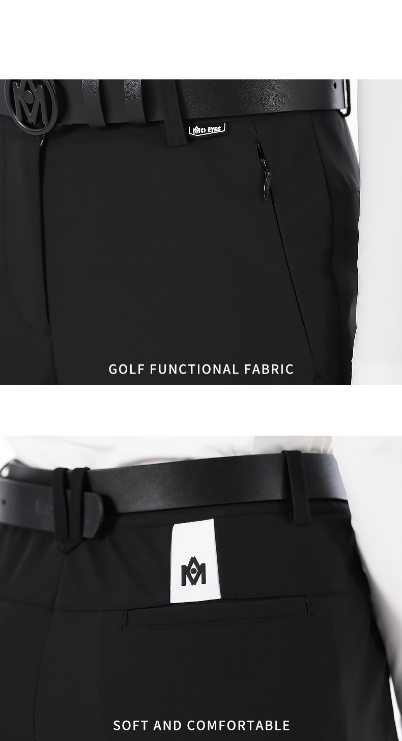 Quần golf nữ ống loe dài tôn dáng, túi khóa kéo ẩn, phong cách thu đông — M23KUZ013-quần đen, M23KUZ013-Quần Trắng chi tiết 7
