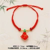Red Rongxiangbao Wind Gold Line Red Rope Bracelet