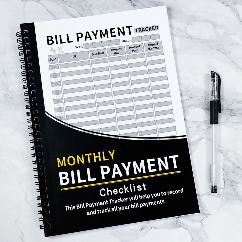 Cross-Border Labeling Service Available】Monthly Bill Payment Tracking Planner Bill Payment Financial Management Notes
