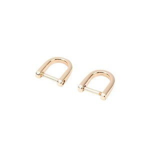 Bag Buckle Repair Metal Ring Buckle Detachable Screw Ring Buckle Women's Bag Side Clip Ring U-Shaped Hook Repair Parts