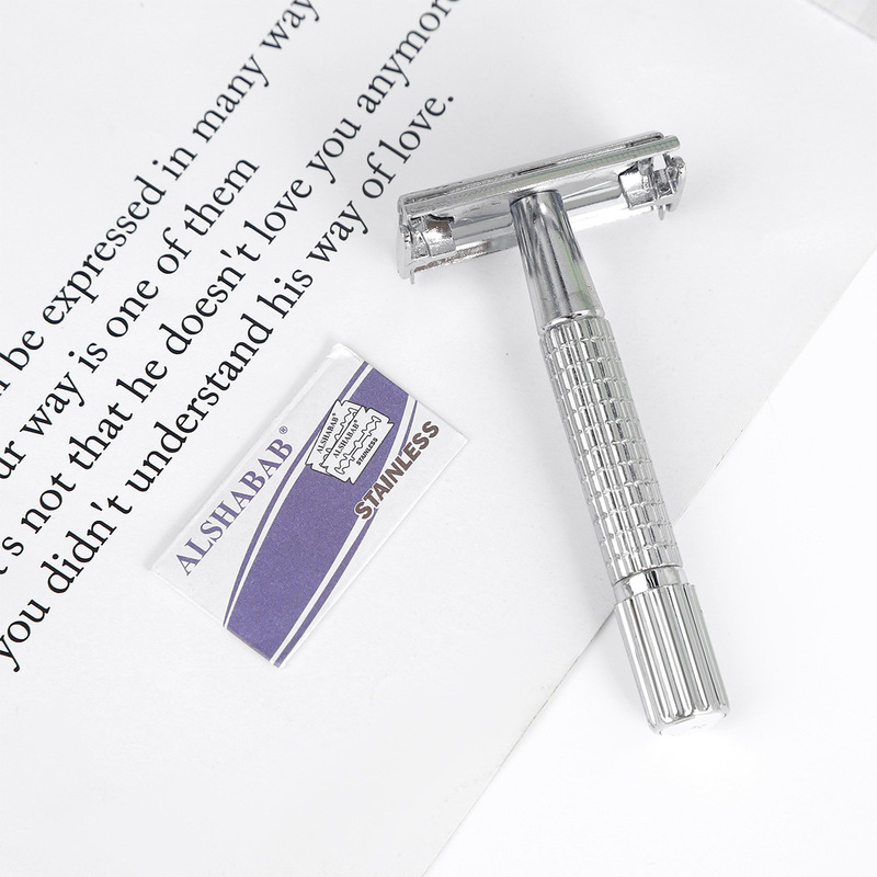 Alshabab Men's Razor Butterfly Open Razor with One Carbon Steel Blade