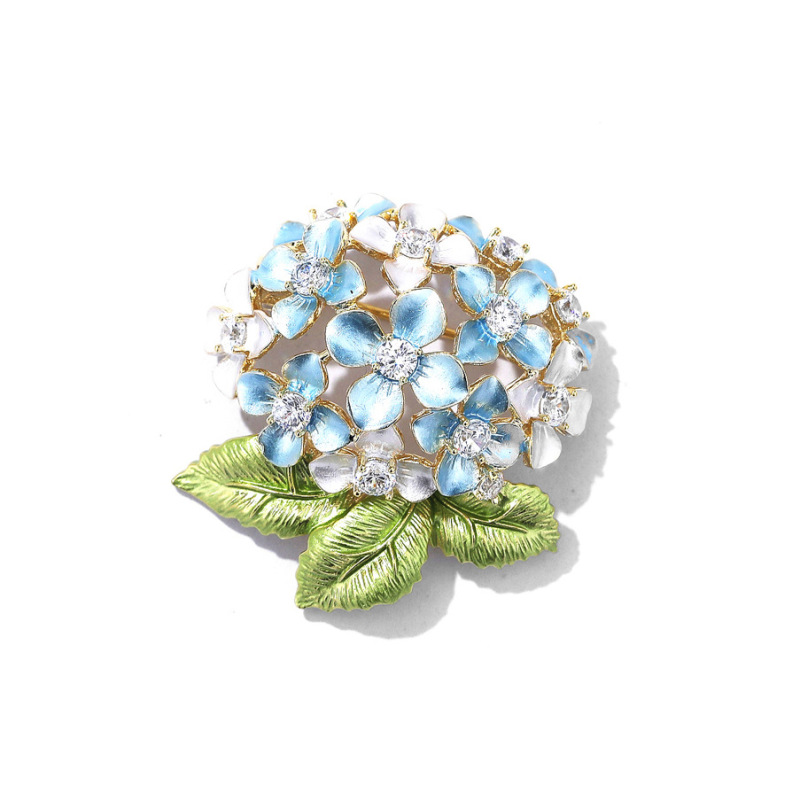 エナメル色の刺繍の花のブローチの高級な女性のファッションの精巧な胸の花の小さい大衆のデザイン感の気質のピンは装飾品を配合します。|undefined