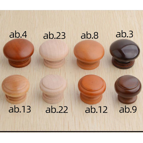 Solid wood furniture handle, wood handle, wood cabinet door handle, single hole round wood handle, wenge round handle