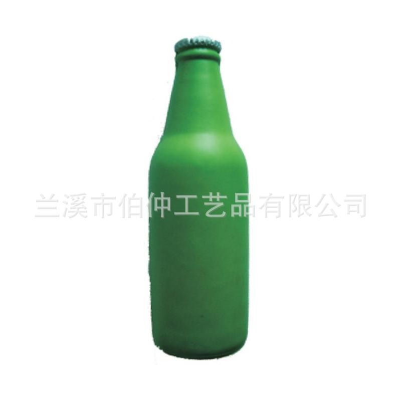 亚马逊商品新款啤酒瓶PU压力球礼品可印制 logo 厂家直供