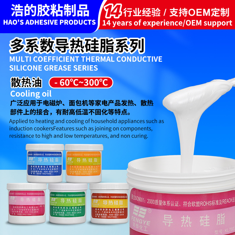 1.6系数白色不固化导热硅脂家用电器电子产品耐高温导热膏散热油