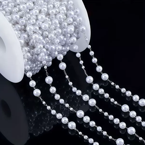 White K (copper chain + color retention) 3mm-8mm pearls