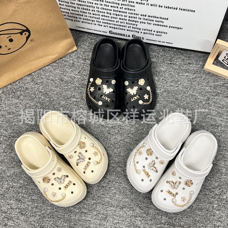 2025 Fashion Clog Shoe Accessories DIY Three-Dimensional Shoe Flower Shoe Buckle Accessories Ins Hot Style Detachable Shoe Flower Versatile Sandals